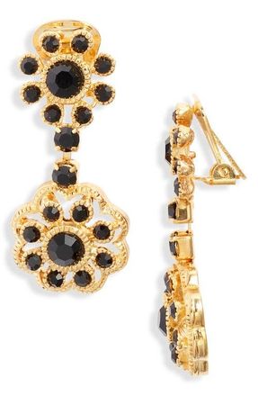 Kenneth Jay Lane Flower Cluster Drop Earrings in Gold at Nordstrom