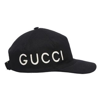 Gucci (WMNS) Gucci Love Logo Embroidered Hat Black 478948-3HD05-1000