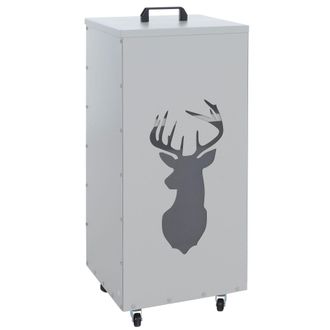 Hhg [nunca Usado] Contenedor De Pellets Hhg-251 Hirsch, Caja De Almacenamiento Para Pellets O, Por Ejemplo, Pienso Para Animales, Con Ruedas, 86 X 37 X 37