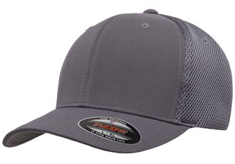 Flexfit Unisex Flexfit Ultrafibre Airmesh Fitted Cap Hat, Dark Grey, S-M UK