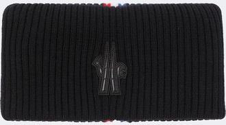 Moncler Logo ribbed-knit virgin wool snood