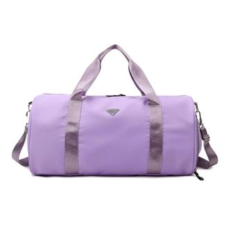 Generic Travel Fitn Bag Large Capaci Dry Wet Separation Yoga Training ort Trip Sport with Rod,Compatible For Men And Women(Purple)