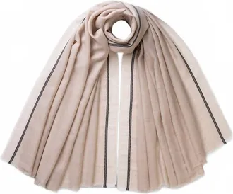 Johnstons of Elgin Womens Ives Scarf In Natural