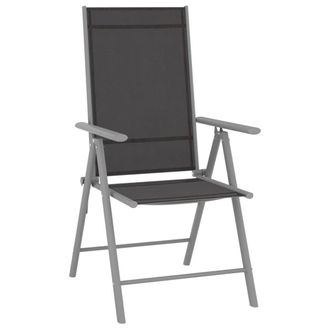 Berkfield Home 10 Piece Garden Dining Set Black & Silver