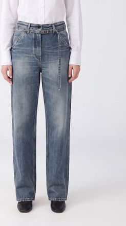 Dries Van Noten Jeans Woman color Blue