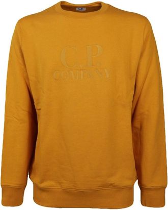 C.P. Company Stijlvol Oranje Trainingsshirt - Heren - Sweatshirts - Oranje - S - Katoen - Hoodies & sweatvesten