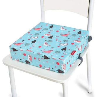 OEM Coj&iacute;n Elevador Port&aacute;til Para Ni&ntilde;os, Dise&ntilde;o De Dibujos Animados, C&oacute;modo Coj&iacute;n De Esponja Con Correa Larga Para Tronas Y Sillas De Jard&iacute;n (unicornio Azu