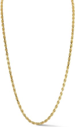 Yield of Men Mens 3mm Rope Chain Necklace in Gold at Nordstrom Rack, Size 24