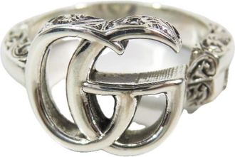Gucci Sterling Silver 925 Band Ring (Pre-Owned)