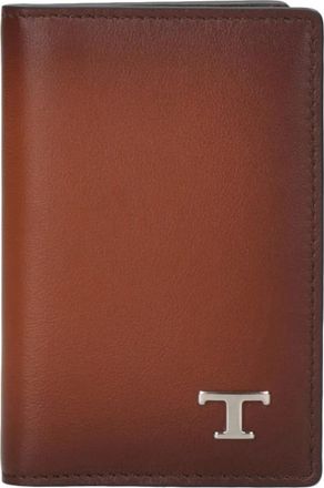 Tod's Card Holder - Heren - Portefeuilles - Bruin - ONE Size - Leer - Accessoires