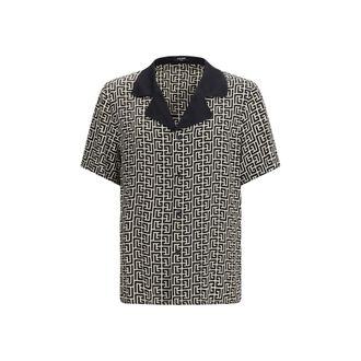 Balmain Multicolor Viscose Top Mens Sleepwear