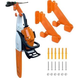 OEM Soporte Para Motosierra, Juego De 2 Soportes De Pared Para Motosierra, Soporte Resistente Para Motosierra, Organizador De Garaje, Almacenamiento Para 