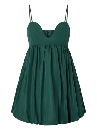 Pinko Mini-ballonjurk met sweethearthals - Groen