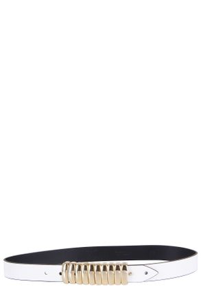 Federica Tosi Sculptural White Gold Button Belt