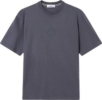 Stone Island BRANDED COTTON T SHIRT Size: XXL, colour: GREY