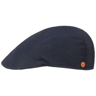 Mayser Prince Coolmax Sunblocker Flat Cap Men - Made in The EU Sun Ivy hat with Peak, Lining Winter Autumn Spring Summer All-Season - 59 cm Navy
