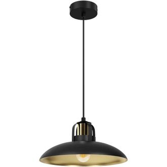 Milagro L&aacute;mpara Colgante Felix Negro/oro 1xe27