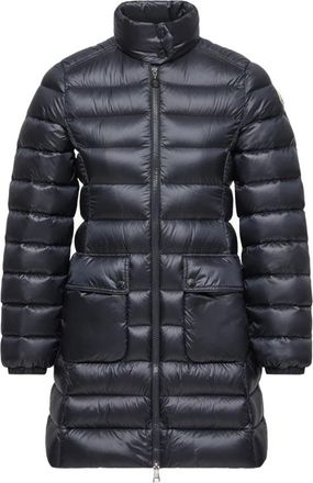Moncler Jassen, Dames, Blauw, S, Genet Long Down Jacket