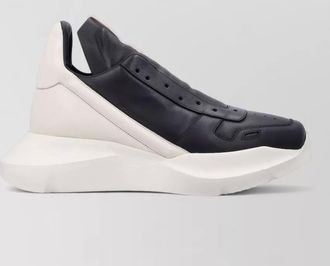 Rick Owens leather slip-on sneakers
