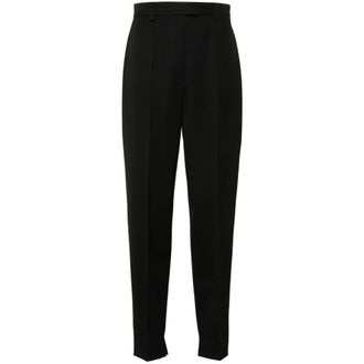 Prada Pantalones de sastre de lana - Trousers - Mujer - Negro - XS
