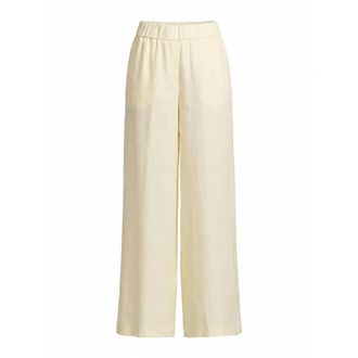 PESERICO Broeken, Dames, Beige, S, Linnen, Pantaloni
