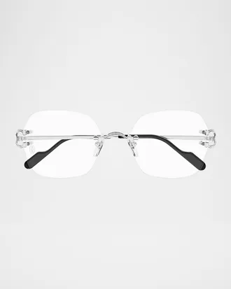 Cartier Rimless Metal Optical Glasses