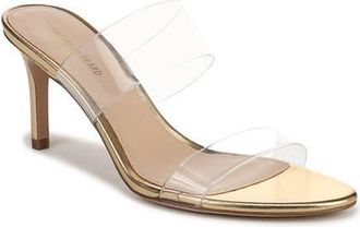 Veronica Beard Asha 75 Sandal in Clear/Pale Gold at Nordstrom, Size 9.5