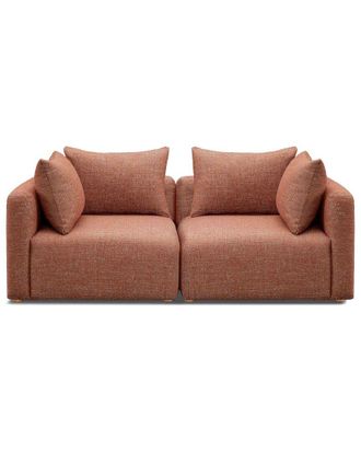 TOV Furniture Tov Furniture Hangover Sedona Red Textured Fabric Modular Loveseat