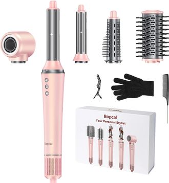 OEM Secador De Pelo, 5 Funciones En 1, Secado R&aacute;pido, Color Rosa, Enchufe Europeo De 220v-240v