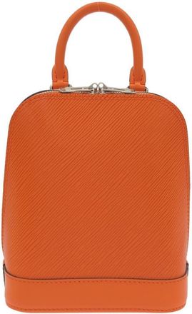 Louis Vuitton Orange Leather Backpack (Pre-Owned)