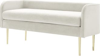 New Pacific Direct Marsha Velvet Bench