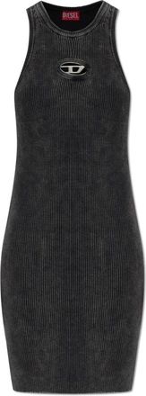 Diesel M-Anchorage-Sl Dress - Dames - Korte kleedjes - Grijs - S - Katoen - Kleedjes