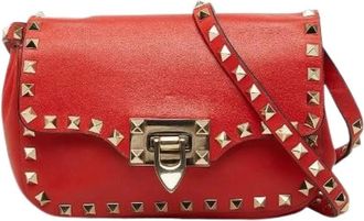 Valentino Borsa a spalla Rockstud in pelle Pre-owned - - Pre-owned - Donna - Rosso - ONE SIZE