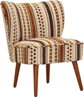 Mauro Ferretti Sill&oacute;n &eacute;tnico multicolor de 65x68x80 cm