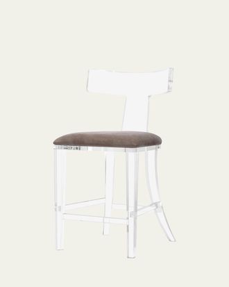 Interlude Home Tristan Klismos Counter Stool, 26