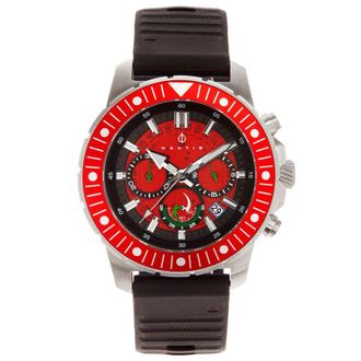 Nautis Caspian Chronograph Quartz Red Dial Mens Watch 21227G-D