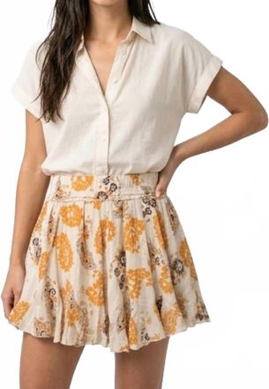 Bishop + Young Splendor Flare Skirt In Multi