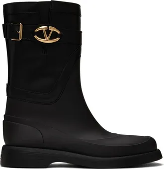 【関税&送料込】Giuliano Galiano Boots Black Giuliano Galiano Zipped lace-up Leather Boots | Black