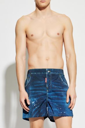 Dsquared2 Swim Shorts, Mens, Navy Blue
