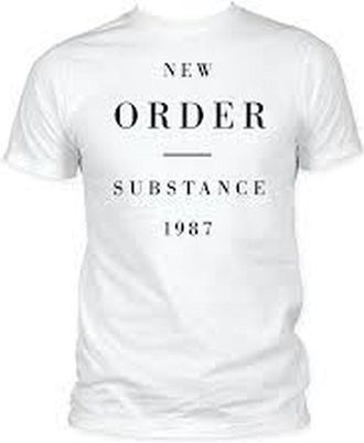 Fea Official New Order - Substance - Mens Cotton T Shirt (X-Large) White