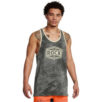Under Armour Heren-tanktop Project Rock - Gereedschap van het vak (Groen)