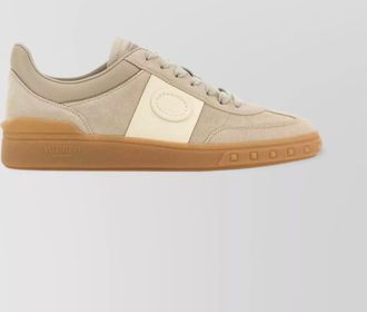 Valentino Garavani suede leather low top sneakers
