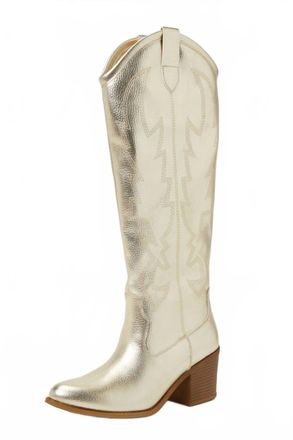 Dirty Laundry Womens Upwind Western Knee High Boots In Gold