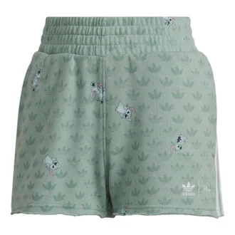 adidas (WMNS) adidas x Disney Stitch Shorts Asia Sizing Green HT3949