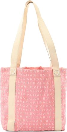 Bulgari Borsa a spalla Logomania con stampa anni 2000 - Rosa