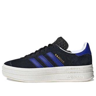 adidas (WMNS) adidas Gazelle Bold Black Lucid Blue HQ4408
