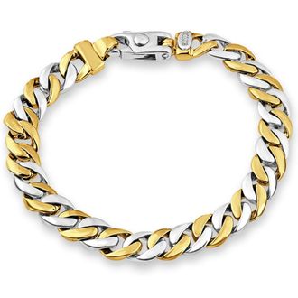Pompeii3 Mens Cuban Link 14k Gold (38gram) or Platinum (51gram) 8mm Bracelet 8.5