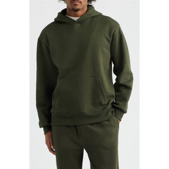 BP. Fleece Hoodie in Green Forest at Nordstrom, Size Xx-Large