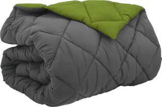 vidaXL Edred&oacute;n De Invierno 200 X 200 Cm 450 Gsm Verde Y Antracita Vidaxl