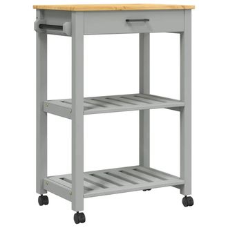 vidaXL Carrito De Cocina Monza Madera Maciza De Pino 60x40x90 Cm Vidaxl